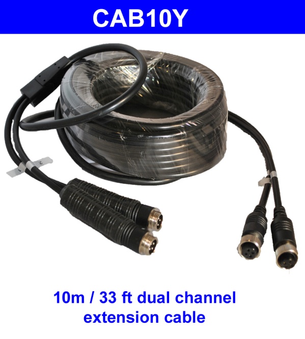 10m 4 pin reversing camera Y extension cable